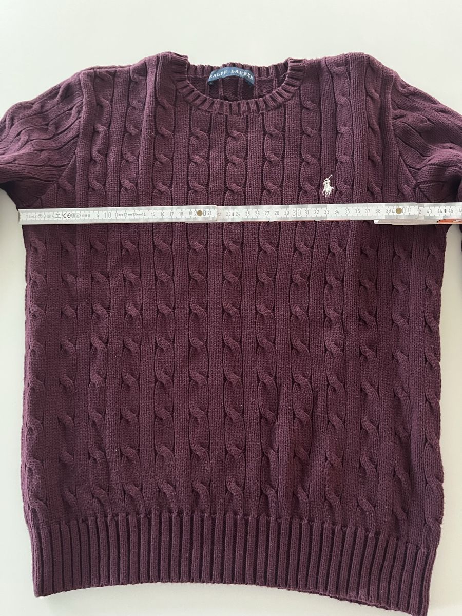 Ralph Lauren Maglioni & Felpe: Gut erhaltener Ralph Lauren Strickpullover, bordeauxrot S – Usato da Adetswil venduto da dp9 3