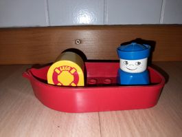 Lego Duplo Matrose mit Boot 534 Klassiker