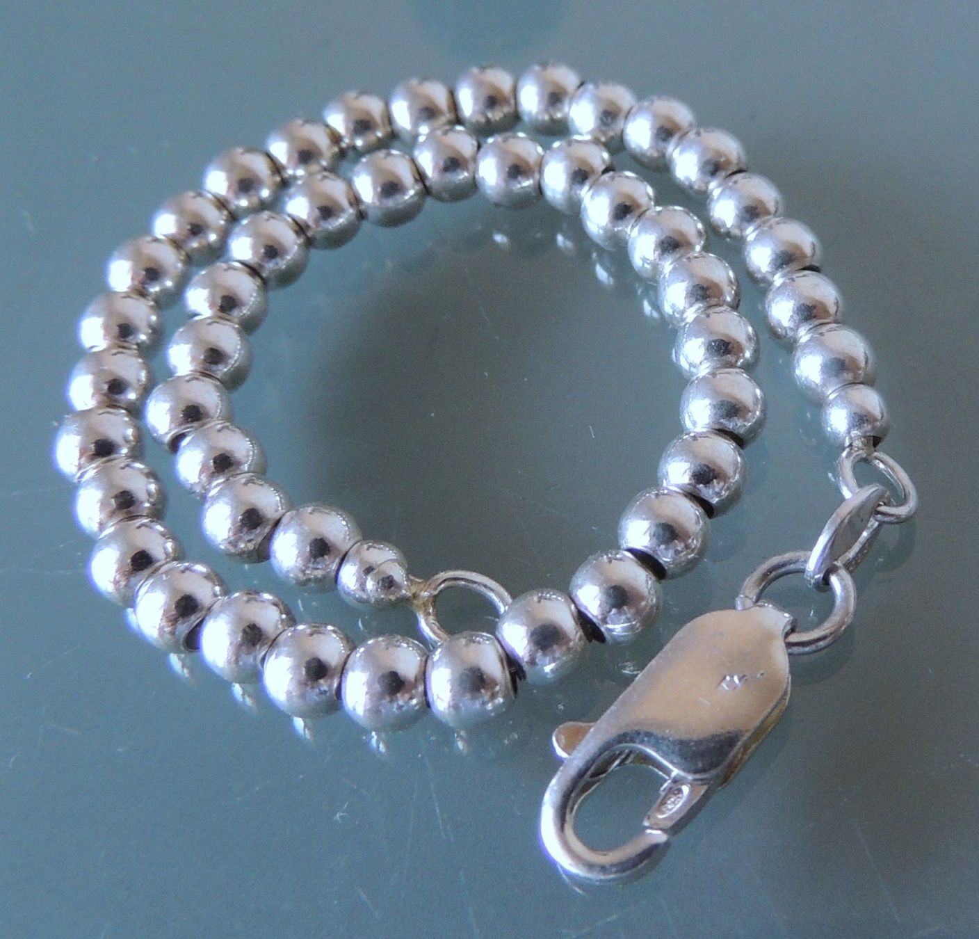 Armbänder & -reifen: Silber 925 Kugel Armband 19 cm – Gebraucht aus Waldenburg von schaller707