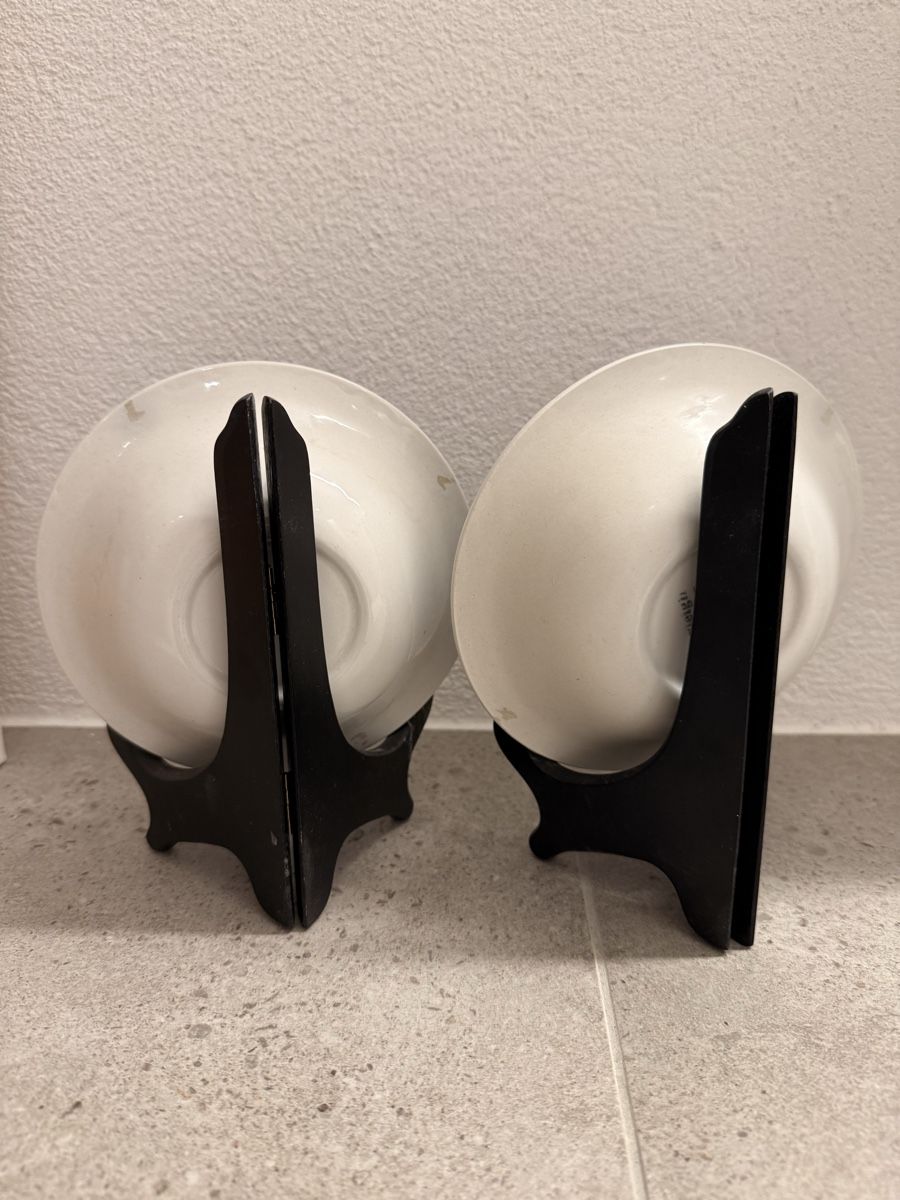 Piatti: Burleigh Ironstone Teller 2er Set Blau Weiss Sammlung – Usato da Staad SG venduto da Chirrari 2