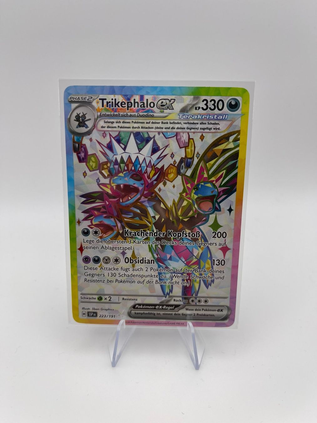 Pokémon Sammelbilder & Trading cards: Pokemon Trikephalo ex 223/191 – Neu (gemäss Beschreibung) aus Märstetten von AlienNova