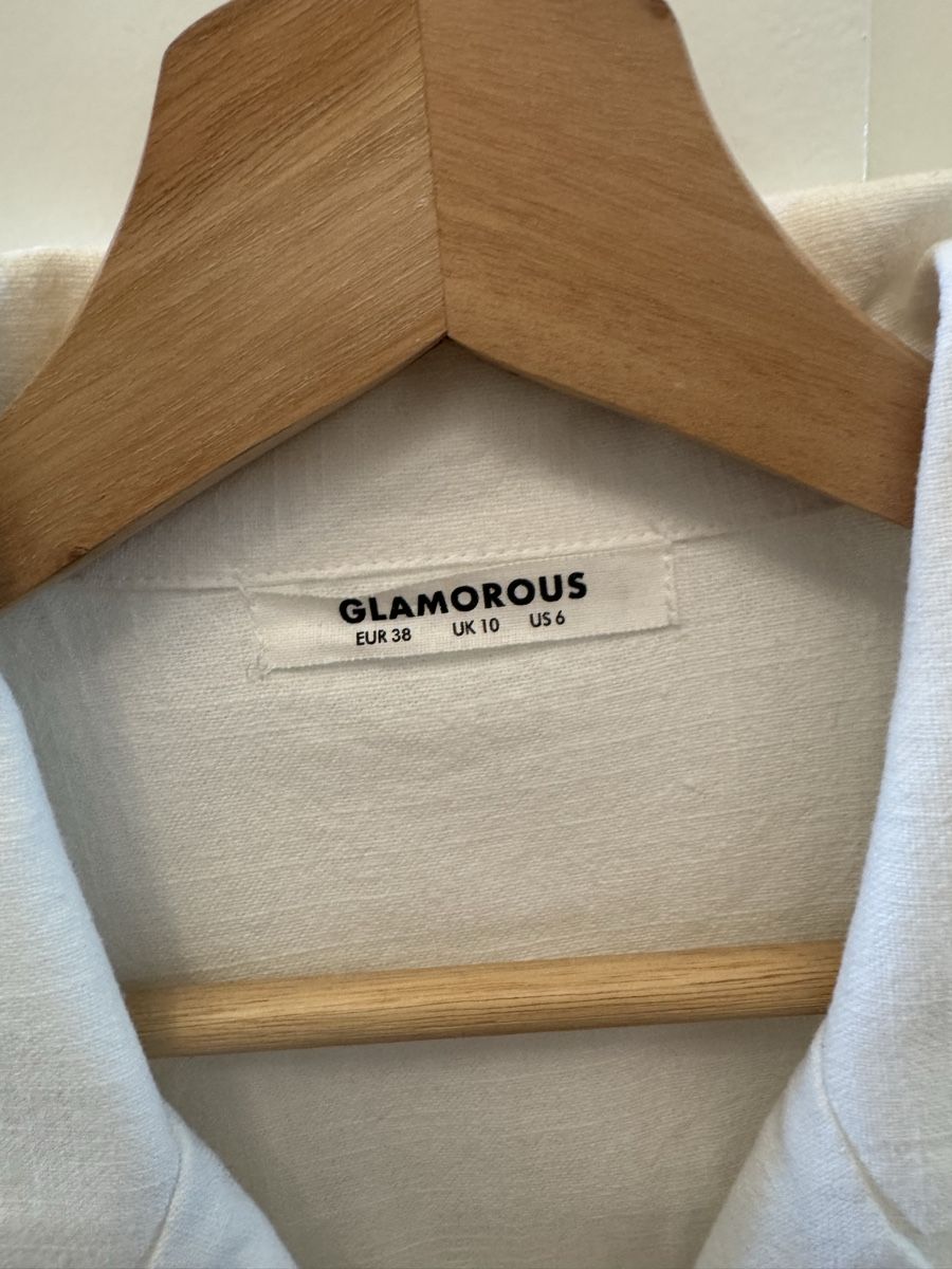 Camicette: Glamorous Bluse weiss Gr. 38 Kurzarm Sommerhemd – Usato da Zürich venduto da Flao_78376 2