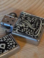 Zippo "Kobra" in Perlmutt-Optik inkl. orig. Holzbox Jg. 2009