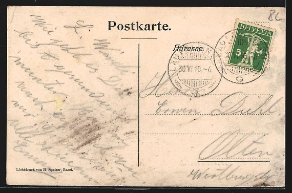 Cartoline postali: Ramsach, Läufelfingen, Panorama mit Ber – Usato da Berlin venduto da bartko-reher 1