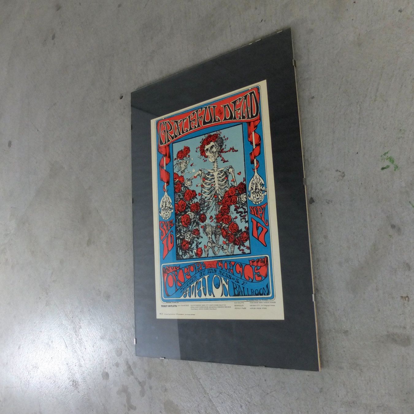 Poster & Bilder: Grateful Dead "Skull and Roses” Poster, Avalon 1966 – Gebraucht aus Basel von  1