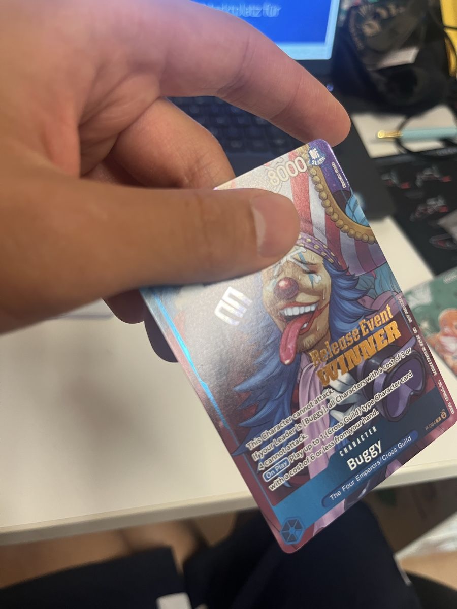 Bandai Carte collezionabili: One Piece Card Game Buggy P-084 Release Event Winner Good – Usato da Grenchen venduto da ter_9d7l 2