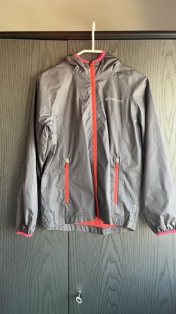 Veste de pluie Raintex grise et rose fluo