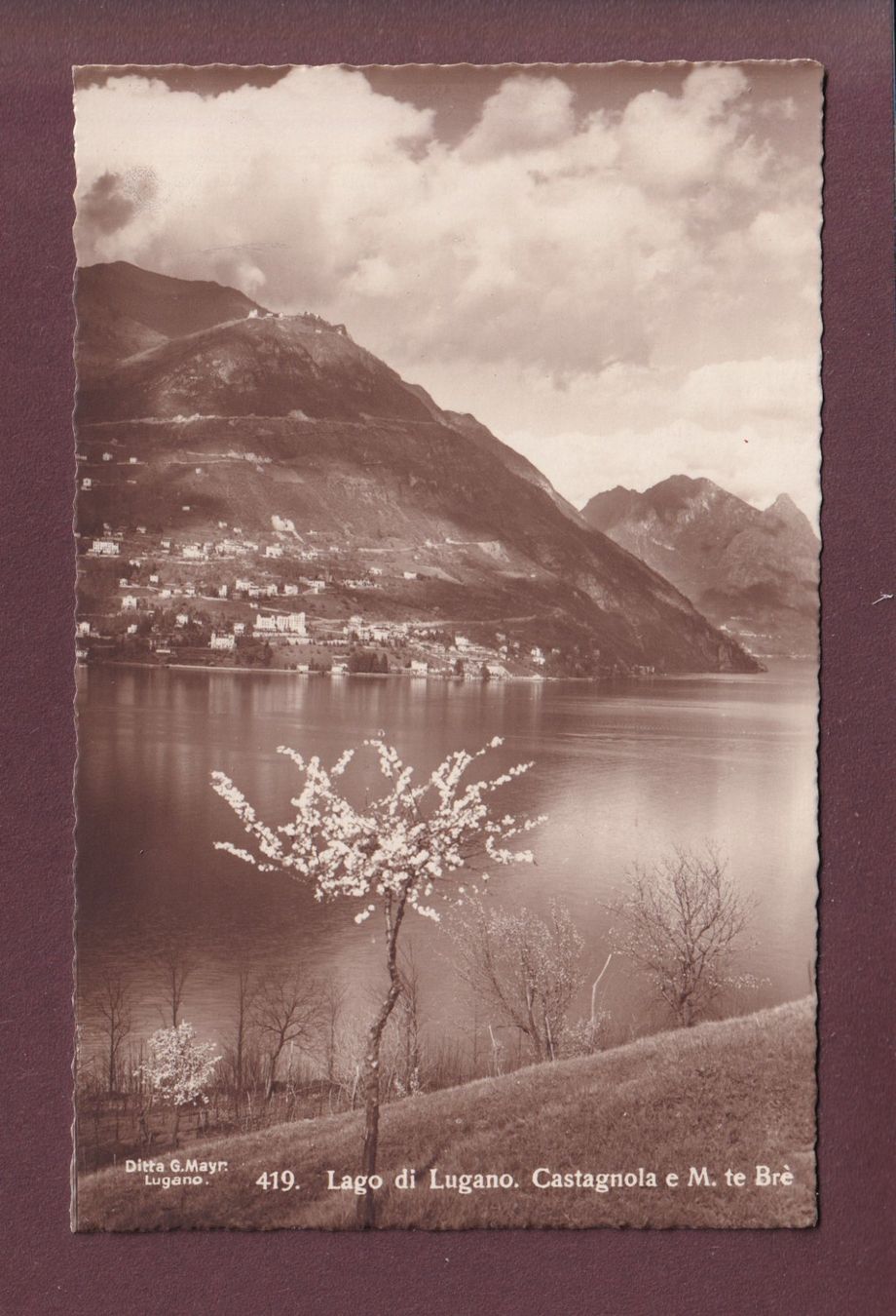 Cartoline postali: CASTAGNOLA - Monte Brè – Usato da Pully venduto da nicecards