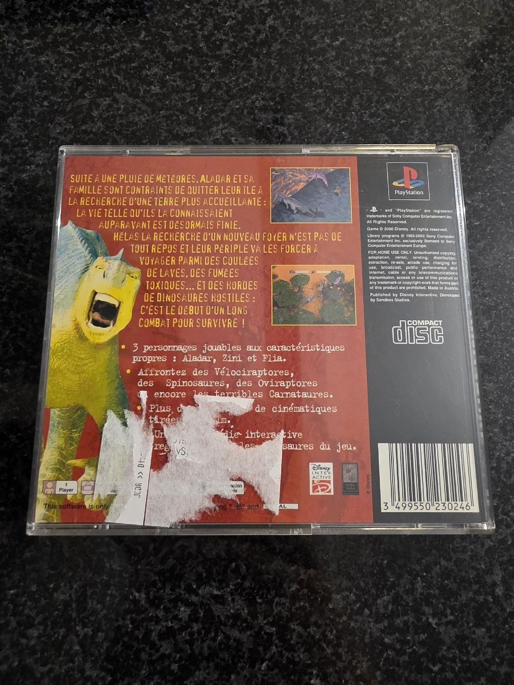 Giochi: Disney Dinosaure PS1 – Usato da Chavornay venduto da Crash37 1