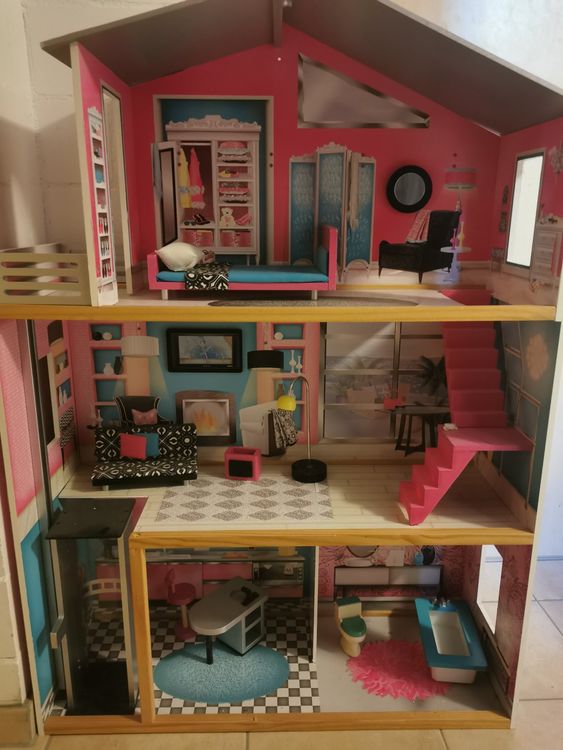 Barbie Haus Holz Xxl