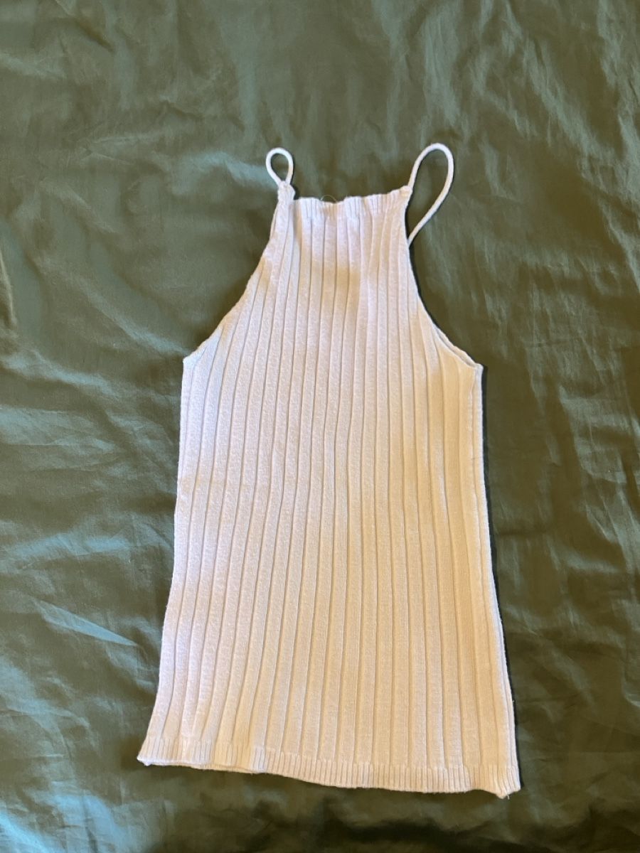 Top: Subdued Top, Rippstrick, weiss, Gr. S  – Usato da frauenfeld venduto da Lahu8 3