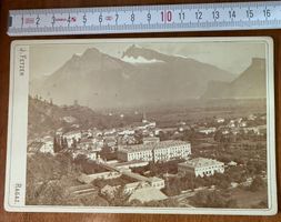 Bad Ragaz SG Panorama mit Altem Bad Pfäfers AK 1887
