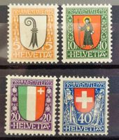 Pro Juventute 1923 Nr. J25/J28 (Mi.Nr. 185/188) ** K: 40.00