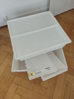 2 IKEA GIMSE Bettkasten, weiß, 65x70 cm