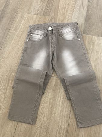 Grey Denim Jeans, Size 8, Cotton