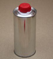 Rundflasche 250 ml Blech Dose mit Sicherheitsverschluss