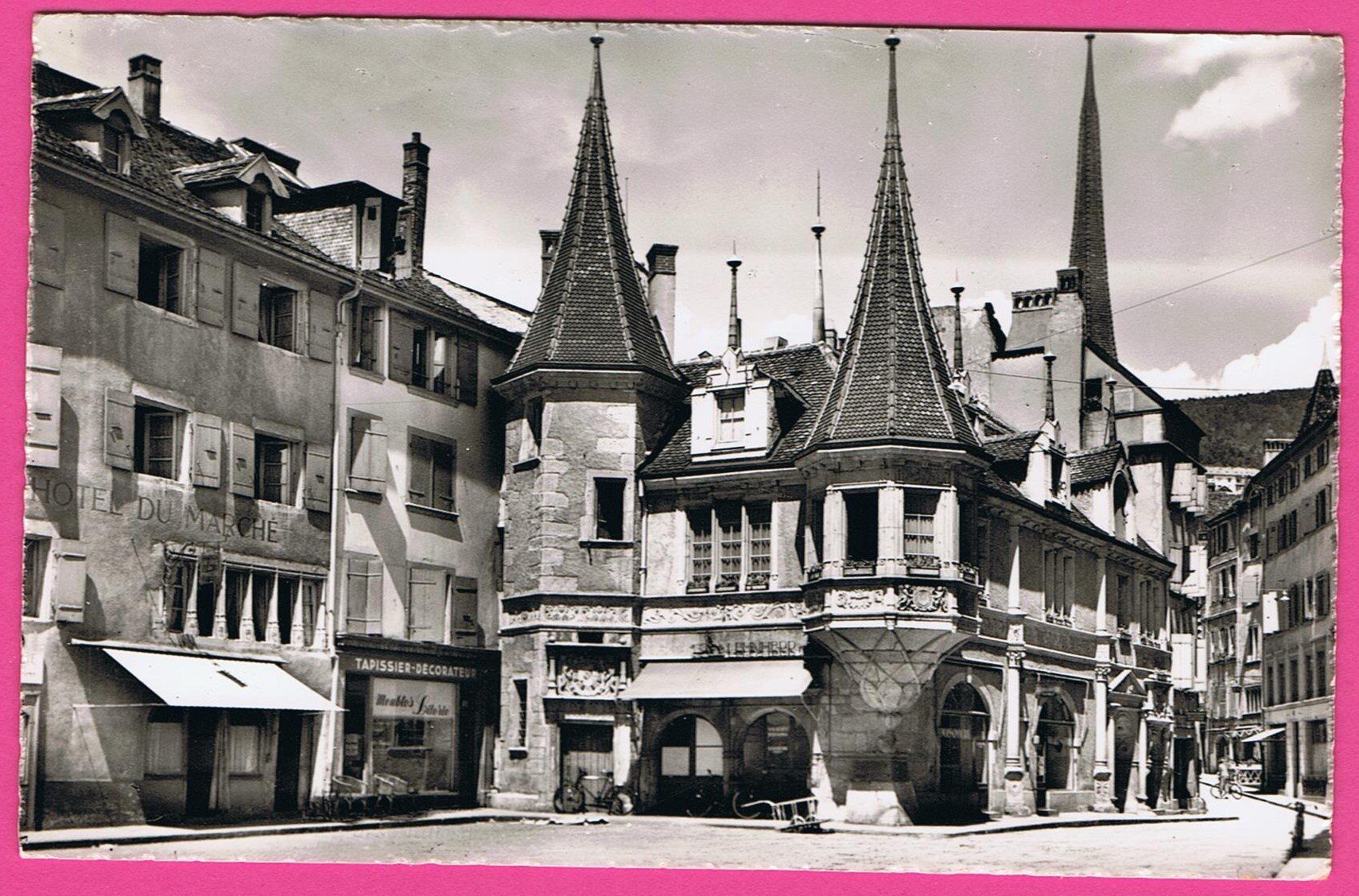 Cartoline postali: Neuchâtel Place des Halles – Usato da Einsiedeln venduto da dillie