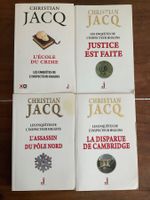 Lot de 4 Livres Christian Jacq Inspecteur Higgins ! État Top