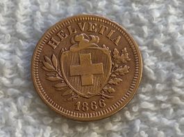 1 centime/rappen 1866