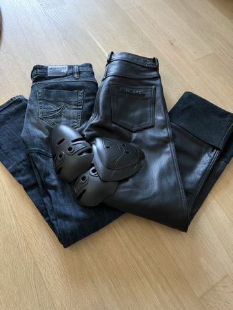 RICHA Leder-Motorradhose & SCOTT Denim Stretch Damen-Motorra