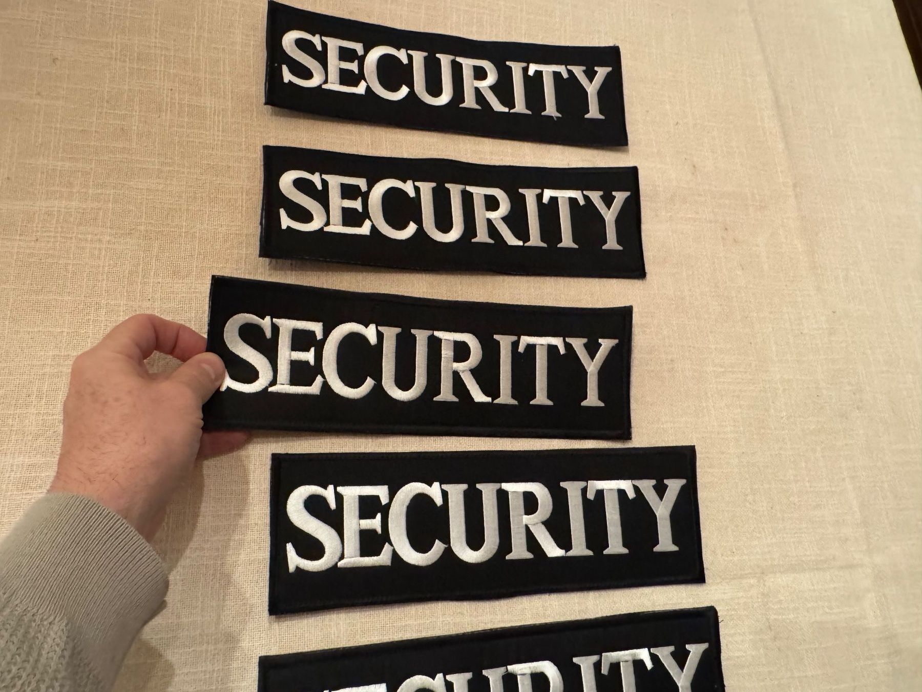 Toppe: Security Aufnäher, Abzeichen  5 Stück! – Nuovo (secondo la descrizione) da Winterthur venduto da sportdisco2 3