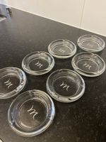 Glas Aschenbecher 7 stück