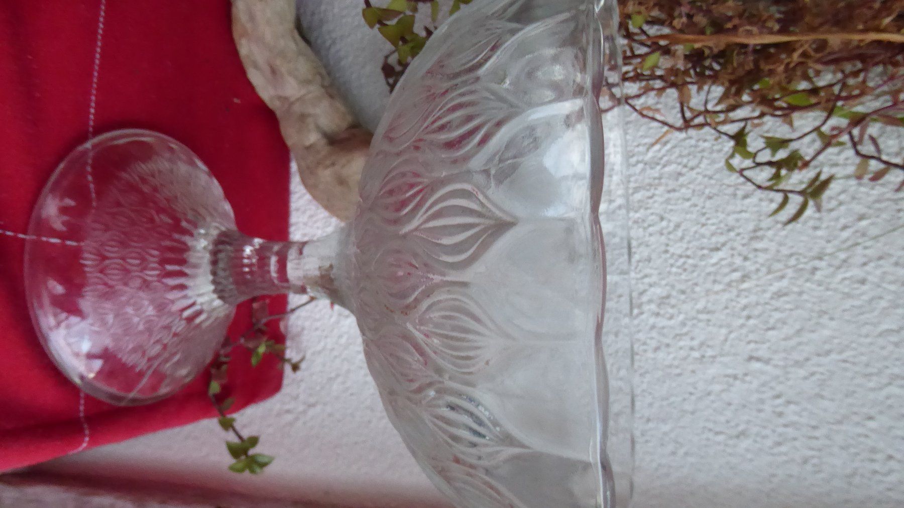 Ciotole: Alte Glasfrüchte Schale mit Stiel – Usato da Sargans venduto da Benziner 5