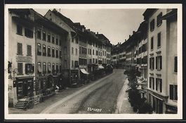 Brugg, Strassenpartie mit Uhrengeschäft