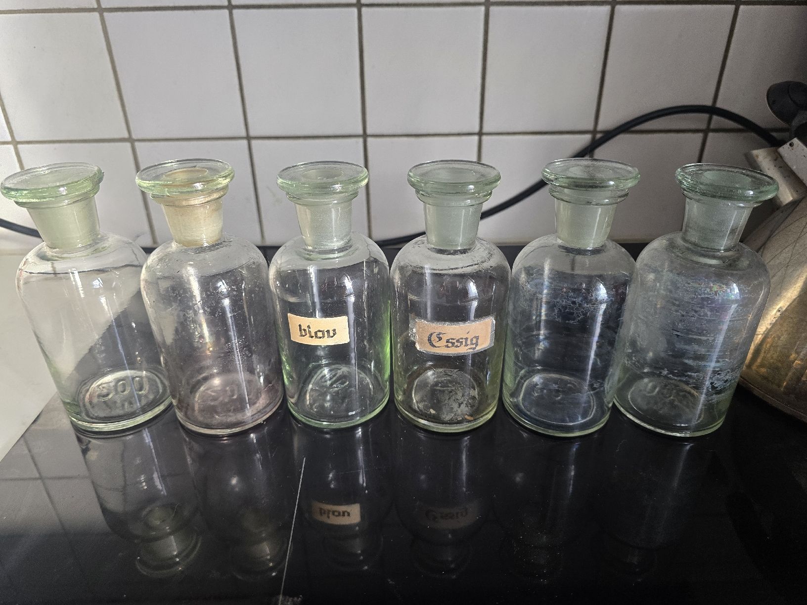 Accessori da laboratorio: 6 Apotheker Flaschen – Usato da Biel/Bienne venduto da alexriveros2 1