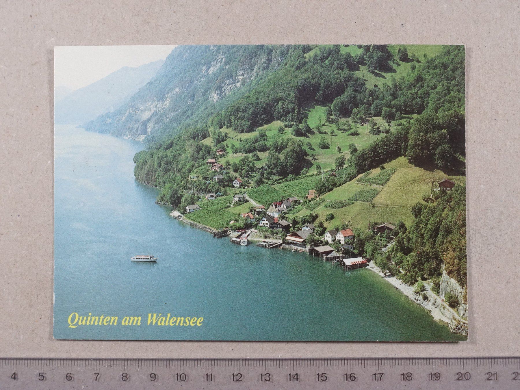 Ansichtskarten: Quinten, Walensee, 1988 – Gebraucht aus Lenzburg von fh1