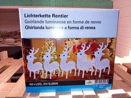 Rentier Lichterkette, Neu & Originalverpackt