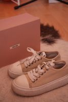 Miu Miu Sneaker Gr.37 Beige Canvas Top Zustand! Selten getra