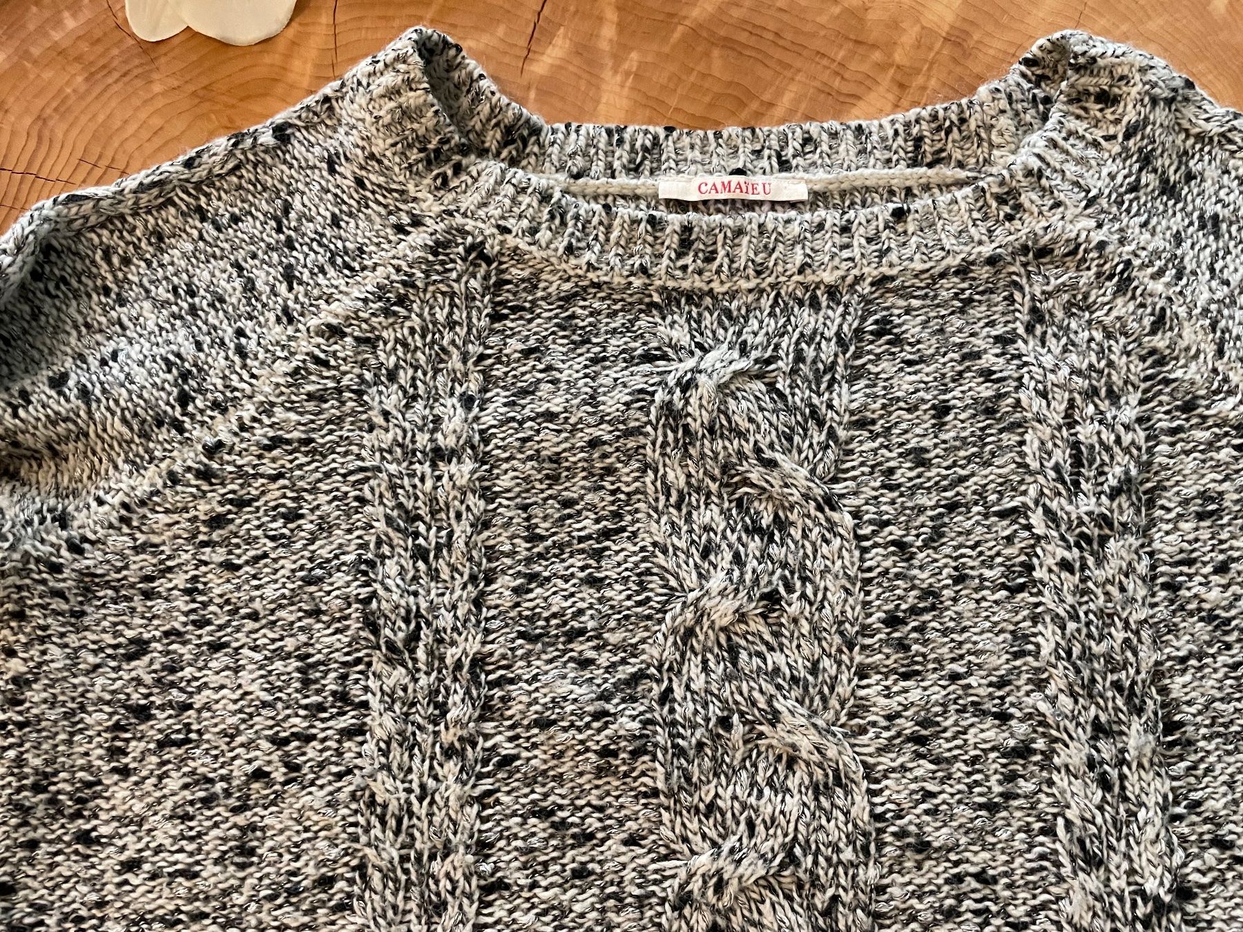 Maglioni & Felpe: Pullover aus grobem Strick, grau meliert, CAMAIEU, Gr. M – Nuovo (secondo la descrizione) da Zürich venduto da AnnaSa 2