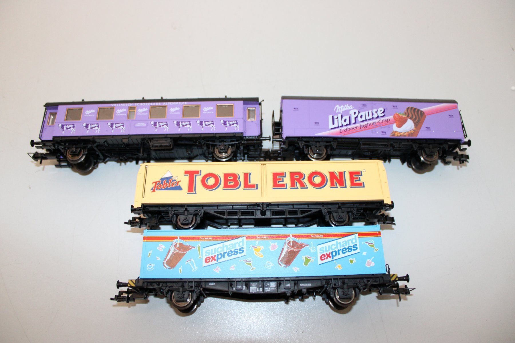 Fleischmann Modelleisenbahnen: Fleischmann 5804 Schokoladen Express 4-Teilig DC H0 mit OVP – Gebraucht aus Basel von mhmarken 1