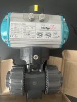 2 Wege- PVC Kugelhahn ø 25 / Antrieb elektropneumatisch  Zu