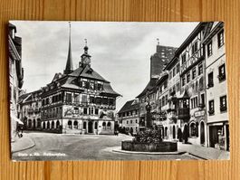 Stein am Rhein - Rathausplatz - AK 1965