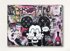 Mickey Mouse Pop Art Kunst Elvis Champagner Kiss Fashion $$$