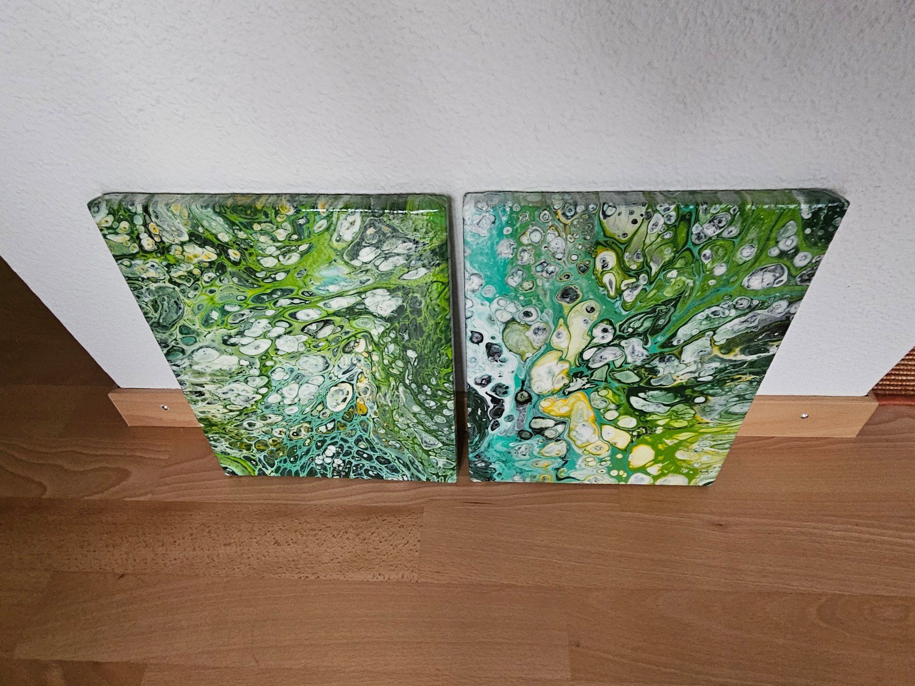Foto & Immagini: 2 kleine Bilder Acrylic-Pouring – Nuovo (secondo la descrizione) da Zürich venduto da flogax193 5
