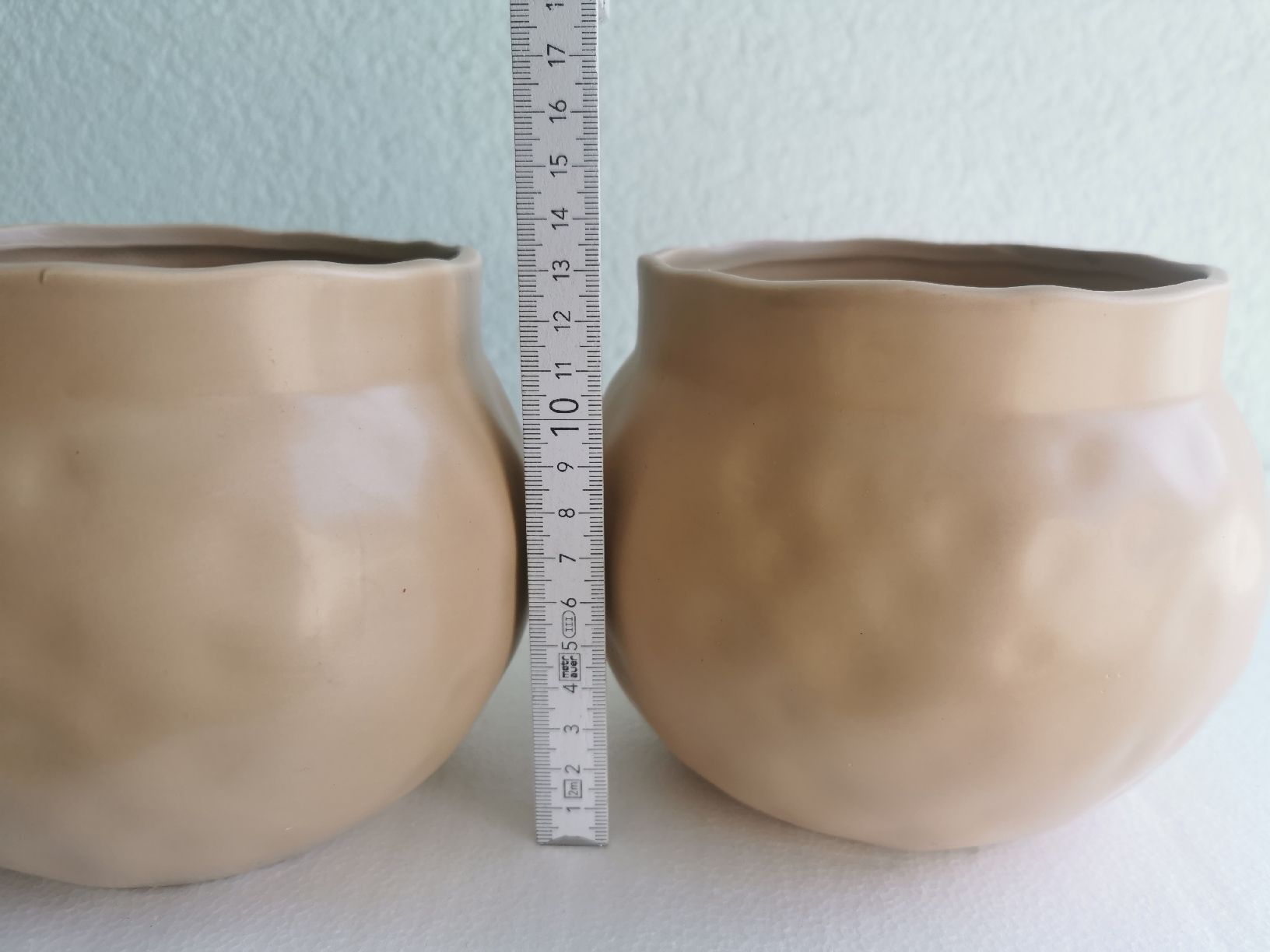 Vasi per fiori: 2er Set Blumentöpfe, beige  – Usato da Glattbrugg venduto da riseca 4
