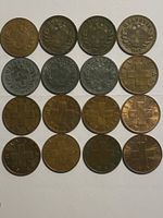 Lot de 16 monnaies suisses de 2 cts