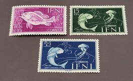 Ifni 1953 Fische alte briefmarke