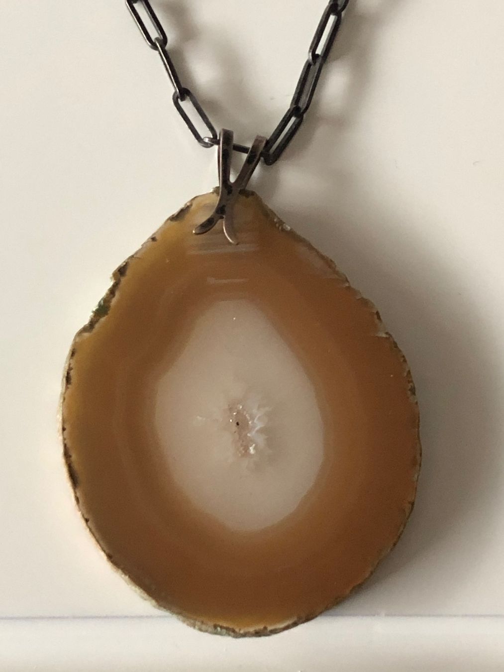 Catenine: Sterling Schwarze Silber Kette mit Echte Steine – Usato da Läufelfingen venduto da Original100 1