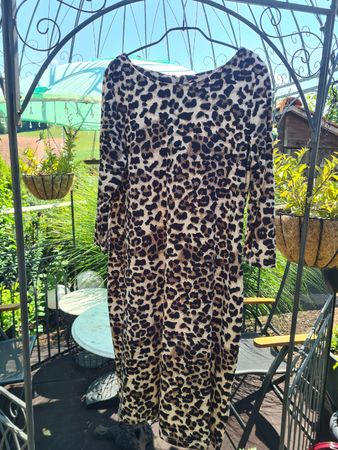 Kleid Laura Kent Leo-Print Grösse 42 Neu