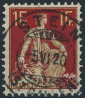 SG Stein - Helvetia mit Schwert - Voll Stempel
