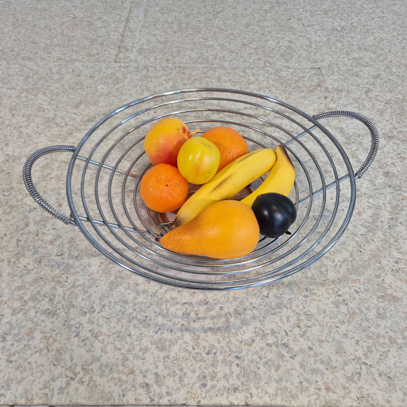 Ciotole: Früchtekorb Früchteschale Obstschale Korb verchromt – Usato da Nottwil venduto da Wondewa-Shop 3