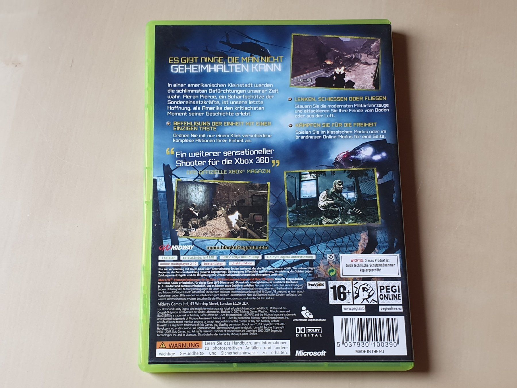 Microsoft Giochi: Blacksite – Usato da Stansstad venduto da collectorsshop 1