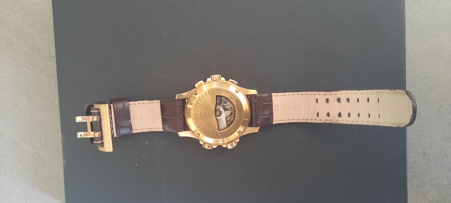 Hamilton Orologi: Hamilton Khaki Aviation X-Wind Automatic Rose Gold / Schwarz – Usato da Bettlach venduto da FredMarti13 5
