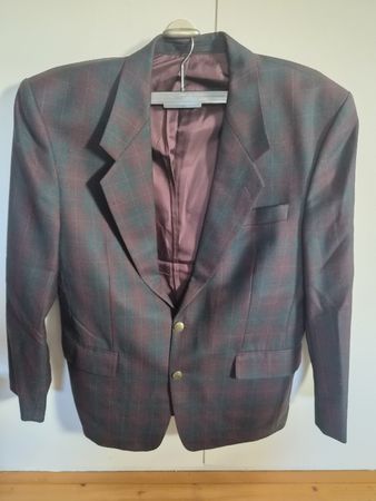Blazer Benvenuto kariert rot grün guter Zustand 50-60