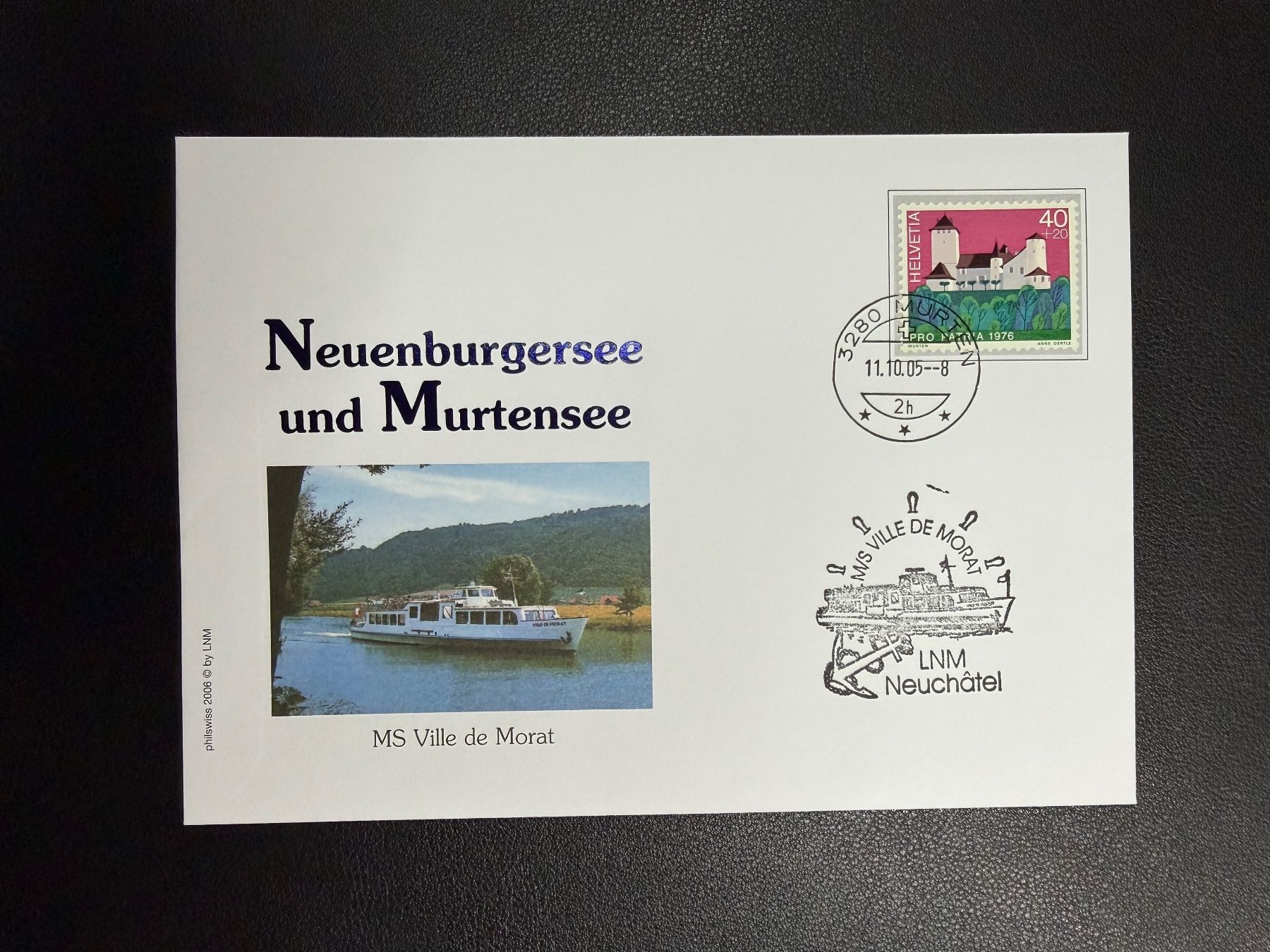 Alle Briefmarken: Schweizer Schiffspost Neuenburger-und Murtensee V. de Morat – Gebraucht aus oberrüti von jeanmei