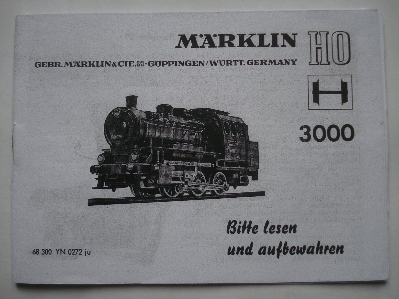 Märklin Modelleisenbahnen: Märklin Betriebsanleitung 3000 – Gebraucht aus Frauenfeld von Fixtrix